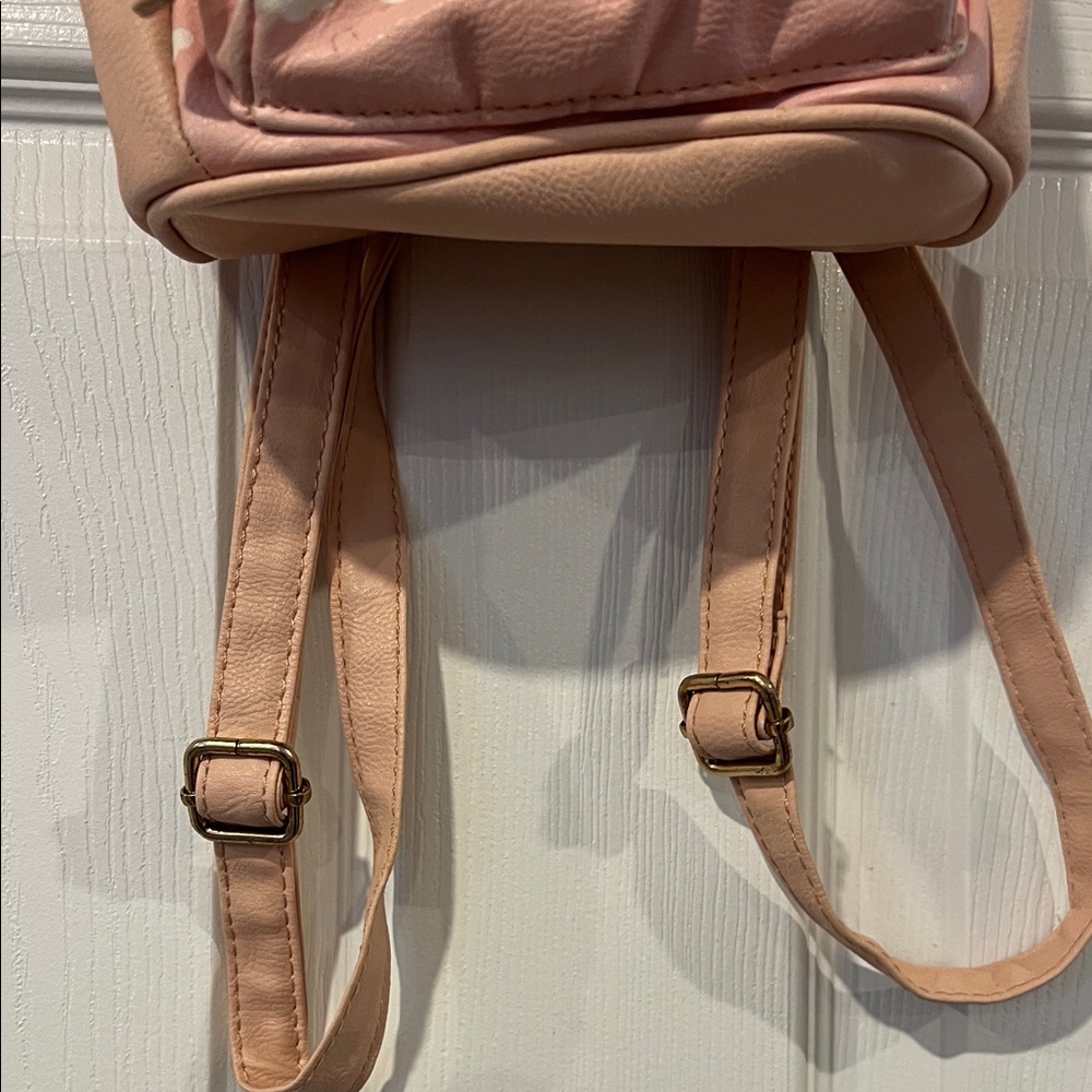 Pink Mini Backpack with Rainbow Design - Picture 5 of 10